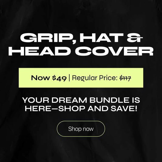 Bundle: Grip, hat and Head Cover