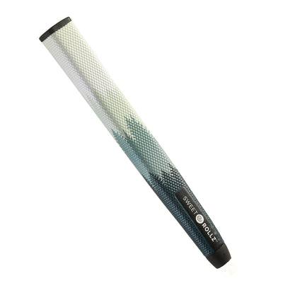 Backcountry-Midsize putter grip side view with gradient green and black forest design