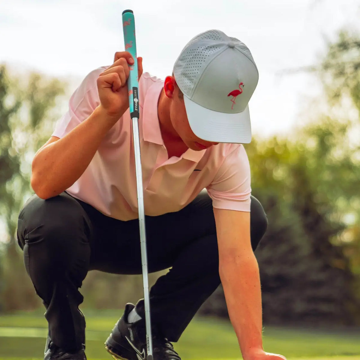 South Beach - Skinny putter grip in use on a putter during a golf game